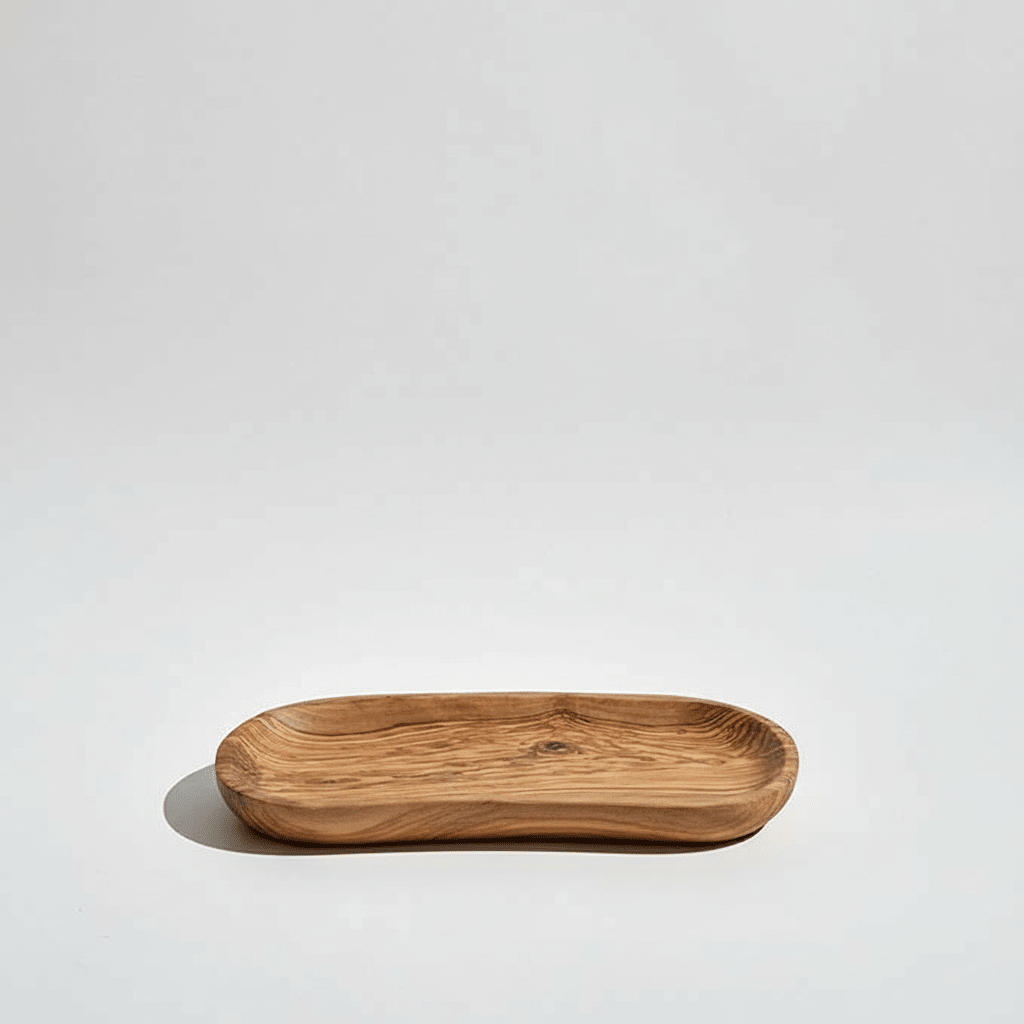 Olive Wood Serving Plate Single Ember Collective