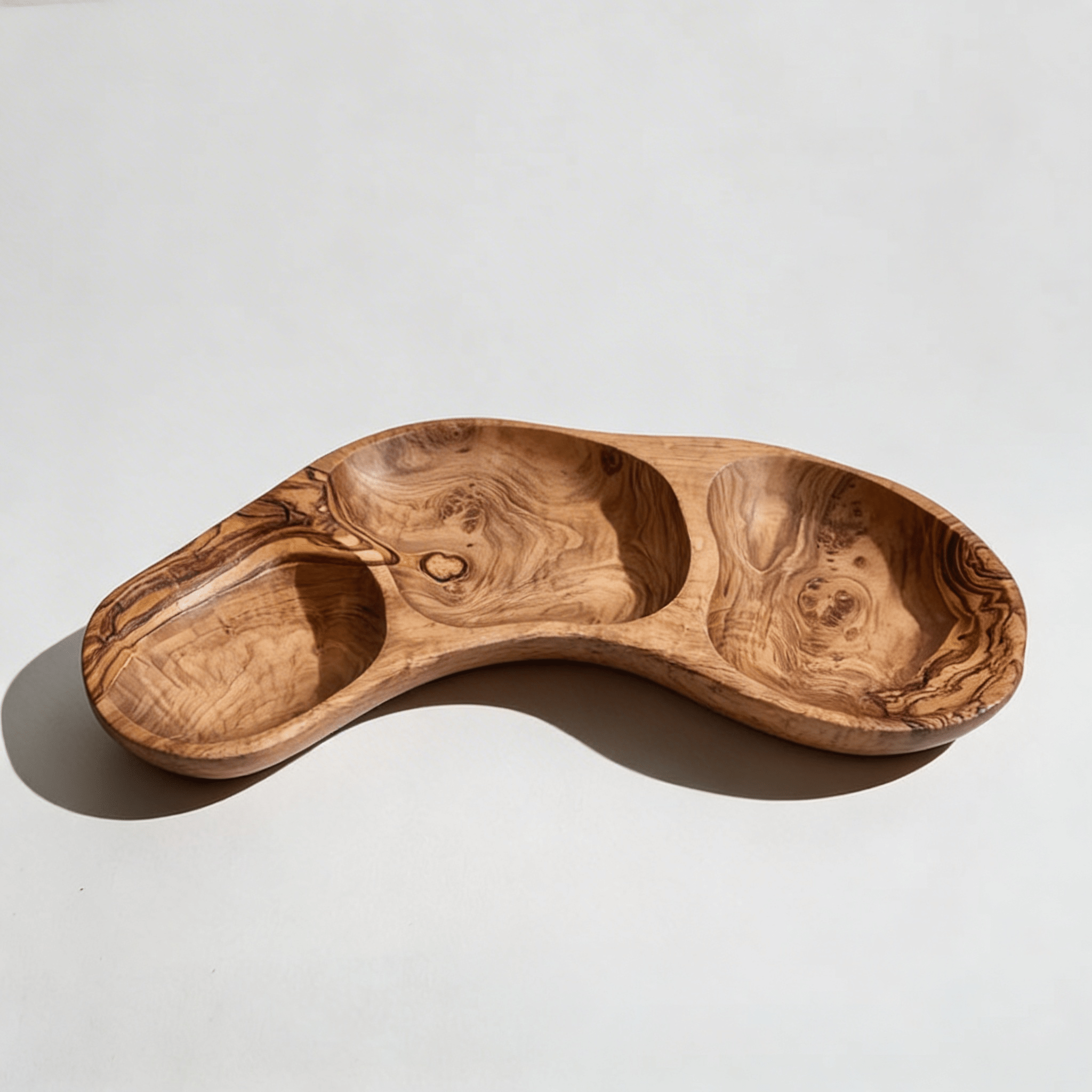 Olive Wood Snack Tray Ember Collective