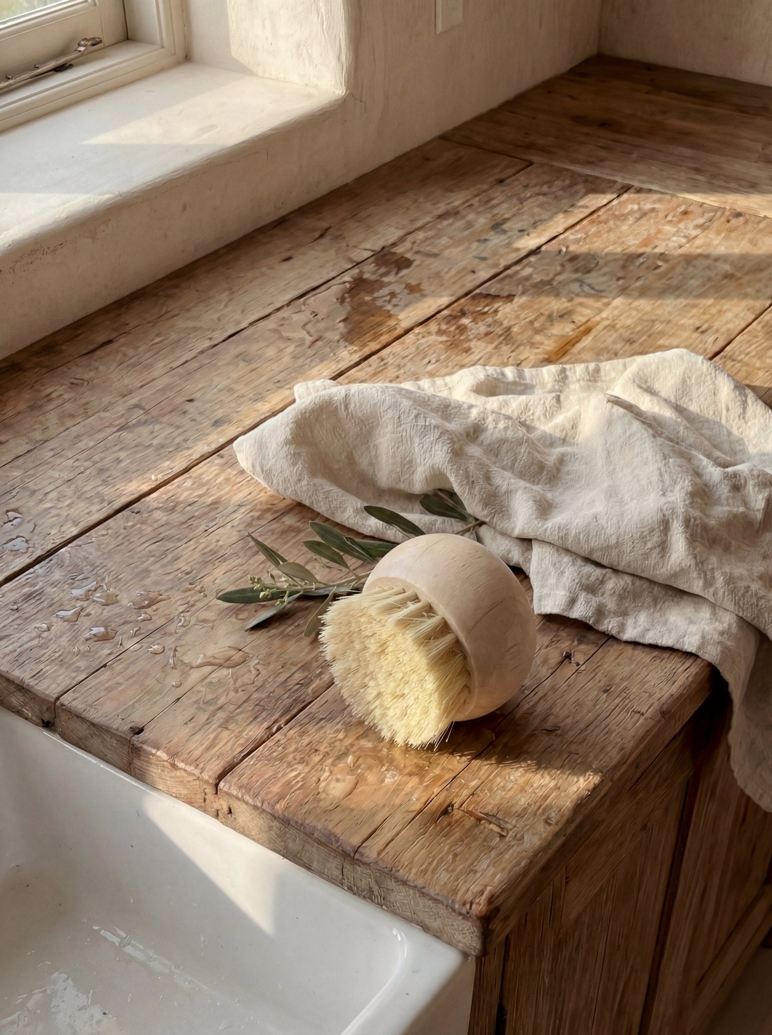 Plastic - Free Bamboo Kitchen Brush Ember Collective