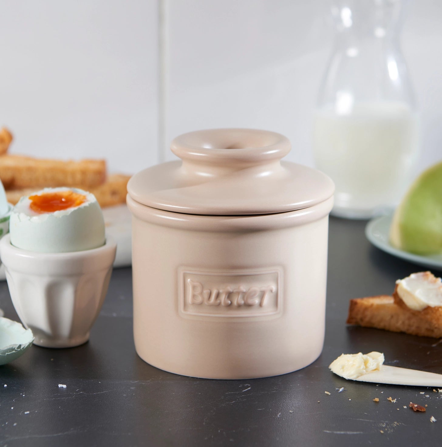 The Butter Bell® Crock — Color Edition Ebony Matte Ember Collective