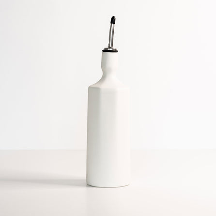 Elixir Porcelain Olive Oil Dispenser Silk White Ember Collective